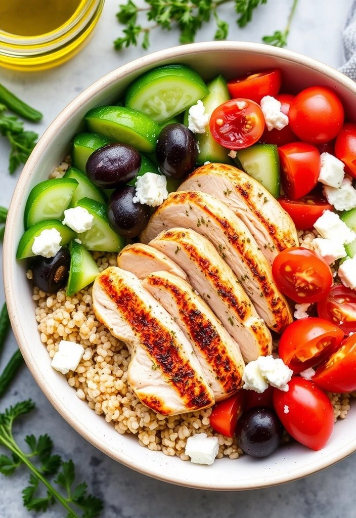 9 Protein-Packed Meals That Make Meal Prep a Breeze (Say Goodbye to Boring Dinners!) - 3. Greek Chicken Meal Prep Bowls